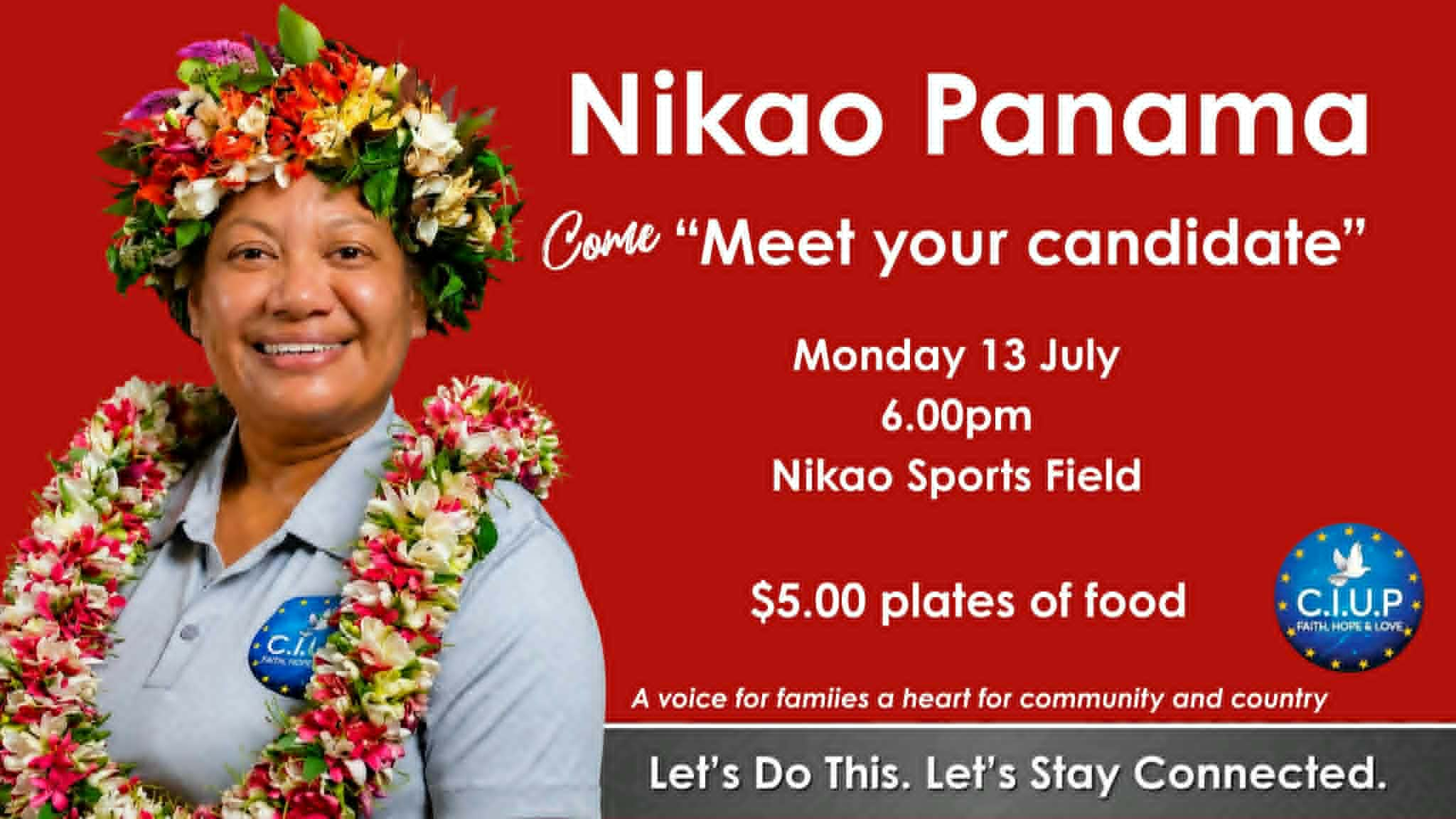 Macan Munokoa meet your Nikao candidate event